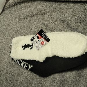 Mickey Mouse fuzzy soft socks.